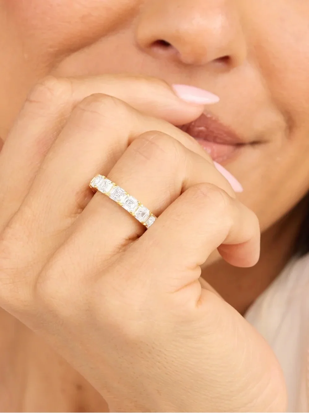 💎 Melinda Maria Gold Eternity Ring with Diamondettes 💎